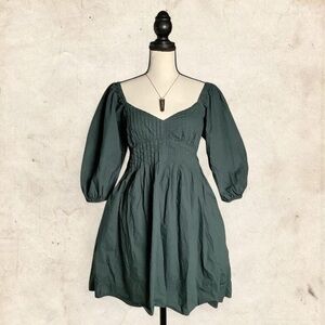 Greylin Dark Green Long Sleeve Dress